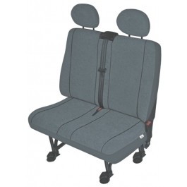 Sitzbezug Transporter DV2 M, für Doppelsitz und 2 Kopfstützen / Stoffmuster "Elegance" grau