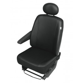 Sitzbezug Transporter DV1 L, für Einzelsitz und Kopfstütze / "Practical" Kunstleder schwarz