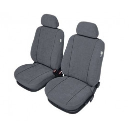 Sitzbezüge-Set für 2 Pkw-Vordersitze und 2 Kopfstützen, Gr. XL / Stoffmuster "Elegance" grau / "Standard-Qualität"