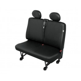 Sitzbezug Transporter DV2 XL - extra breit, für überbreiten Doppelsitz (Breite 98 - 106 cm) und 2 Kopfstützen / "Practical" Kunstleder schwarz