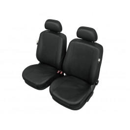 Sitzbezüge-Set für 2 Pkw-Vordersitze und 2 Kopfstützen, Gr. L / "Practical" Kunstleder schwarz