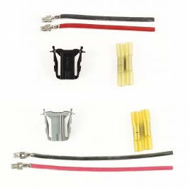 Kabel / Stecker Reparatursatz im SET für Heizwiderstand Fiat Grande Punto + EVO, Doblo, Linea, Alfa Romeo Mito, Opel Corsa D "grau+schwarz"