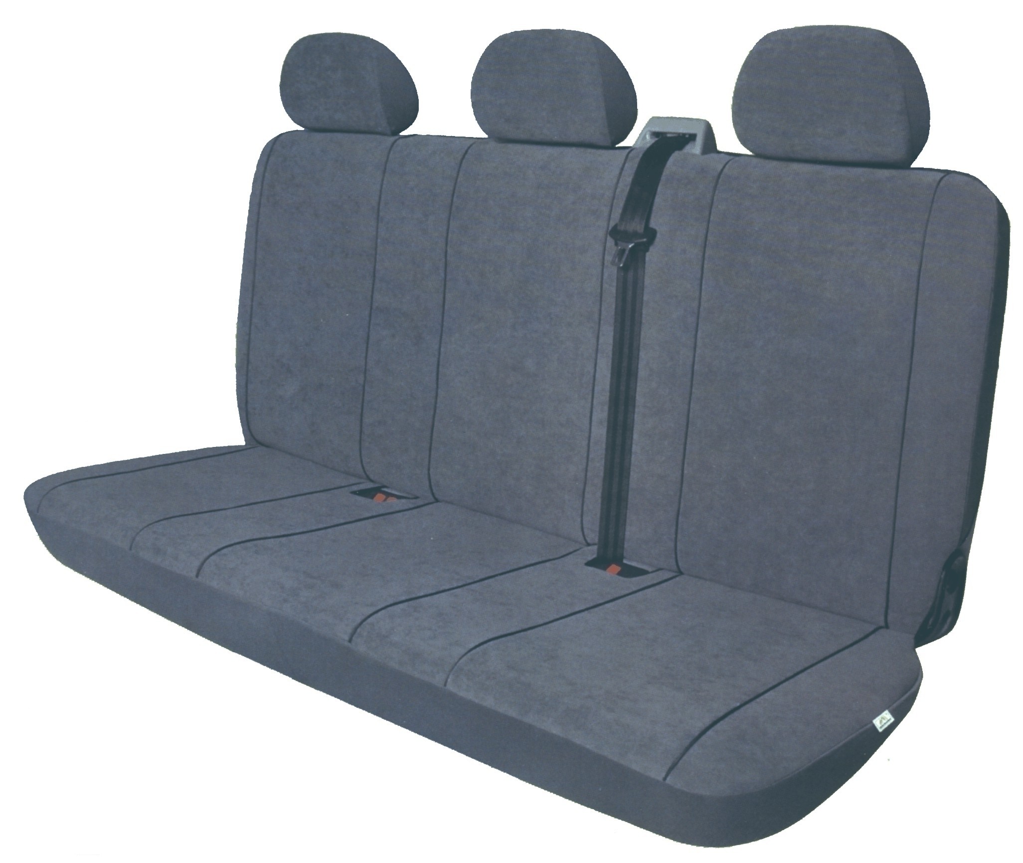 Sitzbezug Transporter DV3 XL, für 3er-Sitzbank und 3 Kopfstützen /  Stoffmuster Elegance grau / Standard-Qualität