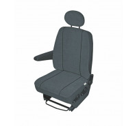 Sitzbezug Transporter DV1 M, für Einzelsitz und Kopfstütze / Stoffmuster "Elegance" grau