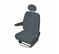 Sitzbezug Transporter DV1 M, für Einzelsitz und Kopfstütze / Stoffmuster "Elegance" grau