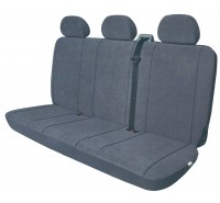 Sitzbezug Transporter DV3 XL, für 3er-Sitzbank und 3 Kopfstützen / Stoffmuster "Elegance" grau / "Standard-Qualität"
