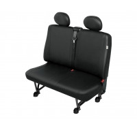 Sitzbezug Transporter DV2 XL - extra breit, für überbreiten Doppelsitz (Breite 98 - 106 cm) und 2 Kopfstützen / "Practical" Kunstleder schwarz