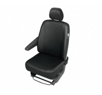 Sitzbezug Transporter DV1 Master III / Movano B / NV 400 - 100 % Passform, für Einzelsitz und Kopfstütze / "Practical" Kunstleder schwarz