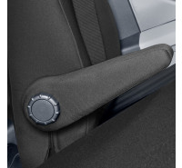 Armlehnenbezug für Fahrersitz; Trafic III / Vivaro B / Talento / NV 300 - 100 % Passform, für Einzelsitz, schwarz / "Premium-Qualität"