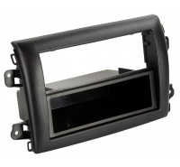 Radio-Einbaublende Fiat Ducato Typ 250 + 290, Citroen Jumper III, Peugeot Boxer III, ab 04/2021, für 1-DIN & 2-DIN geeignet, incl. Ablagefach für 1-DIN-Nutzung