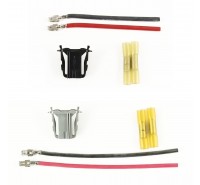 Kabel / Stecker Reparatursatz im SET für Heizwiderstand Fiat Grande Punto + EVO, Doblo, Linea, Alfa Romeo Mito, Opel Corsa D "grau+schwarz"
