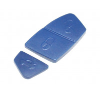 Tastengummipad BLAU für KEY1015, Fiat Lancia, u.a. Stilo, 2-teilig, KLEINE Version, Maße: 30,65mm + 13mm  