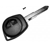 Schlüsselkopfgehäuse komplett mit Rohling für Fiat Sedici OHNE Tastengummi