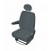 Sitzbezug Transporter DV1 L, für Einzelsitz und Kopfstütze / Stoffmuster "Elegance" grau / "Standard-Qualität"