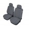 Sitzbezüge-Set für 2 Pkw-Vordersitze und 2 Kopfstützen, Gr. L / Stoffmuster "Elegance" grau / "Standard-Qualität"