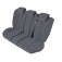 Sitzbezüge-Set für 1 Rücksitzbank und 5 Kopfstützen, Gr. L - XL / Stoffmuster "Elegance" grau / "Standard-Qualität"