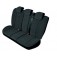 Sitzbezüge-Set für 1 Rücksitzbank und 5 Kopfstützen, Gr. M - L / Stoffmuster "Scotland" grau-schwarz