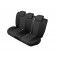 Sitzbezüge-Set für 1 Rücksitzbank und 5 Kopfstützen, Gr. L - XL / Stoffmuster "Ares" schwarz / "Premium-Qualität"