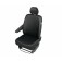 Sitzbezug Transporter DV1 Master III / Movano B / NV 400 - 100 % Passform, für Einzelsitz und Kopfstütze / "Practical" Kunstleder schwarz