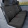 Sitzbezug-Set für zweite Sitzreihe für VW Crafter II & MAN TGE - 100 % Passform, für 3er-Sitzbank / Stoffmuster schwarz