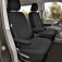 Sitzbezug-Set Front "1 + 1" für VW T5 & VW T6 - 100 % Passform, für 2 Einzelsitze / Stoffmuster schwarz