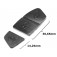 Tastengummipad SCHWARZ für KEY1016, Fiat, Lancia u.a. Stilo, 2-teilig, GROßE Version, Maße: 30,65mm + 14,25mm 